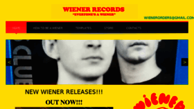 What Wienerrecords.org website looked like in 2016 (7 years ago)