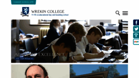 What Wrekincollege.com website looked like in 2016 (7 years ago)