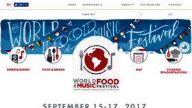 What Worldfoodandmusicfestival.org website looked like in 2016 (7 years ago)