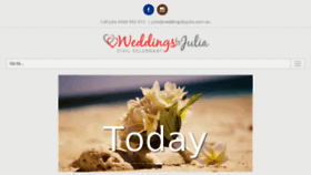 What Weddingsbyjulia.com.au website looked like in 2016 (7 years ago)