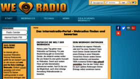 What We-love-radio.de website looked like in 2016 (7 years ago)