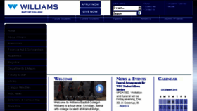 What Williamsbaptistcollege.com website looked like in 2016 (8 years ago)