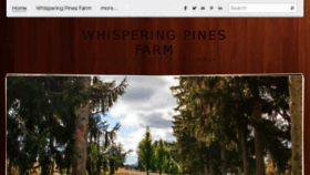 What Whisperingpinesfarmpa.com website looked like in 2016 (7 years ago)
