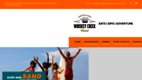 What Whiskeycreekhideout.com website looked like in 2016 (7 years ago)