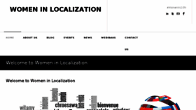 What Womeninlocalization.com website looked like in 2016 (7 years ago)
