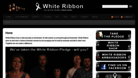 What Whiteribbon.org.nz website looked like in 2016 (9 years ago)