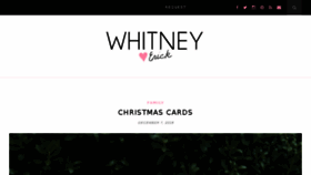 What Whitneyanderick.com website looked like in 2016 (7 years ago)