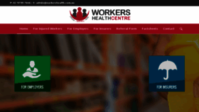 What Workershealth.com.au website looked like in 2016 (7 years ago)