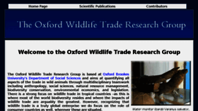 What Wildlifetraderesearch.org website looked like in 2016 (7 years ago)