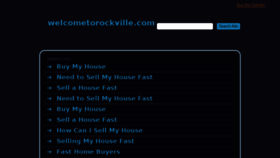 What Welcometorockville.com website looked like in 2016 (7 years ago)