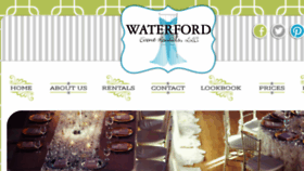 What Waterfordeventrentals.com website looked like in 2016 (7 years ago)
