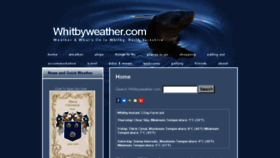 What Whitbyweather.com website looked like in 2016 (7 years ago)