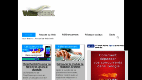 What Web-geek.fr website looked like in 2016 (7 years ago)