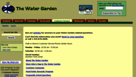 What Watergarden.org website looked like in 2016 (7 years ago)