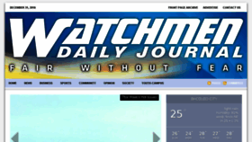 What Watchmendaily.com website looked like in 2016 (7 years ago)