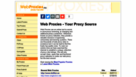 What Webproxies.org website looked like in 2017 (7 years ago)