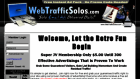 What Webtrafficsolos.com website looked like in 2017 (7 years ago)