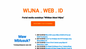 What Wijna.web.id website looked like in 2017 (7 years ago)