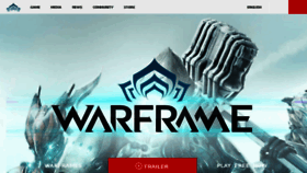 What Warframe.com website looked like in 2017 (7 years ago)