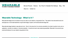 What Wearable.co.uk website looked like in 2017 (8 years ago)