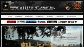 What Westpoint.army.mil website looked like in 2017 (7 years ago)