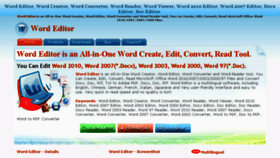 What Word-editor.com website looked like in 2017 (7 years ago)