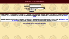 What Webmail.uco.es website looked like in 2017 (7 years ago)