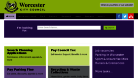What Worcester.gov.uk website looked like in 2017 (7 years ago)