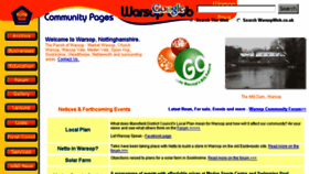 What Warsopweb.co.uk website looked like in 2017 (7 years ago)