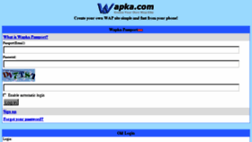 What Wap.wapka.mobi website looked like in 2017 (7 years ago)