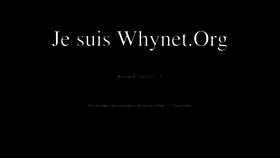 What Whynet.org website looked like in 2017 (7 years ago)
