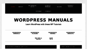What Wpmanuals.com website looked like in 2017 (7 years ago)
