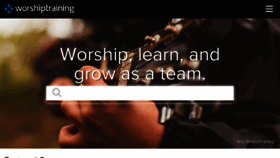 What Worshiptraining.com website looked like in 2017 (7 years ago)