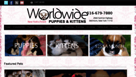 What Worldwidepups.com website looked like in 2017 (7 years ago)