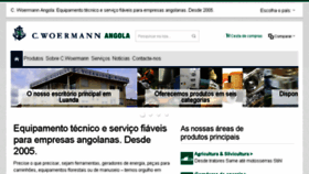What Woermann-angola.com website looked like in 2017 (7 years ago)