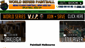 What Worldseriespaintball.com.au website looked like in 2017 (7 years ago)