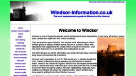 What Windsor-information.co.uk website looked like in 2017 (7 years ago)