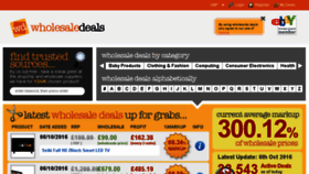 What Wholesaledeals.co.uk website looked like in 2017 (7 years ago)