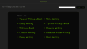 What Writingcraze.com website looked like in 2017 (7 years ago)
