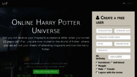 What Worldofpotter.com website looked like in 2017 (7 years ago)