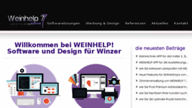 What Weinhelp.de website looked like in 2017 (7 years ago)