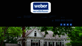 What Weberinsurance.com website looked like in 2017 (7 years ago)