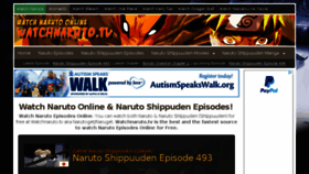 What Watchnarutotv.com website looked like in 2017 (7 years ago)