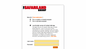 What Webmail.safariland.com website looked like in 2017 (7 years ago)