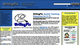 What Writingfix.com website looked like in 2017 (8 years ago)