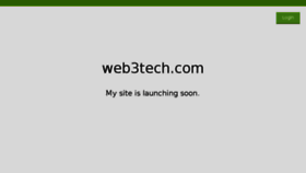 What Web3tech.com website looked like in 2017 (7 years ago)
