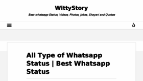What Wittystory.com website looked like in 2017 (7 years ago)