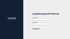 What Webmail.luxair.lu website looked like in 2017 (7 years ago)