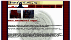 What Waterloobattlefieldtours.com website looked like in 2017 (7 years ago)