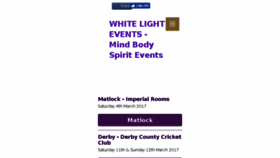 What Whitelightevents.co.uk website looked like in 2017 (7 years ago)